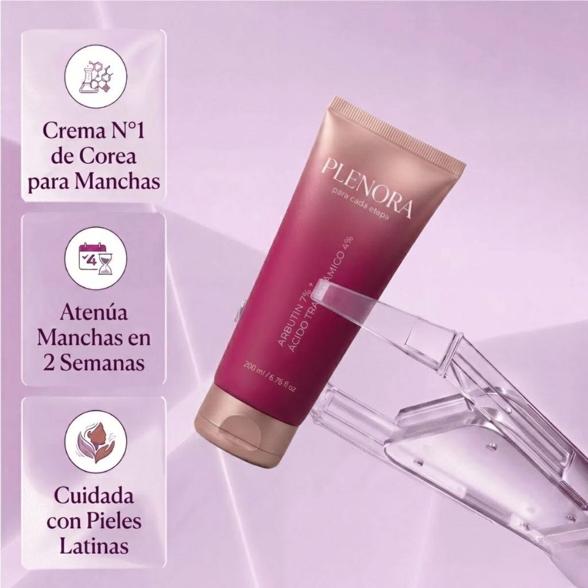 Plenora® – Crema anti manchas Coreana.